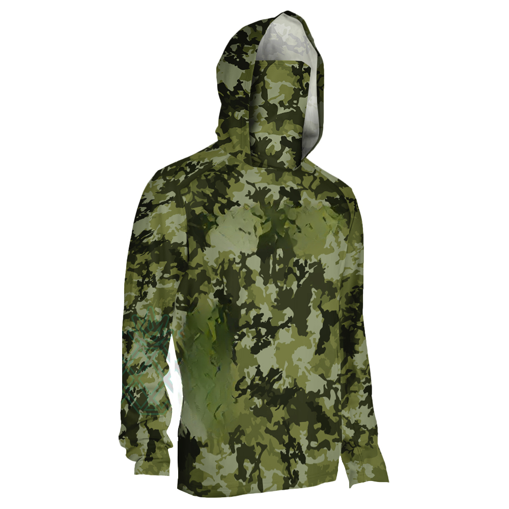 Fishing Mask Sun Protection - Haut de pêche pour homme vert