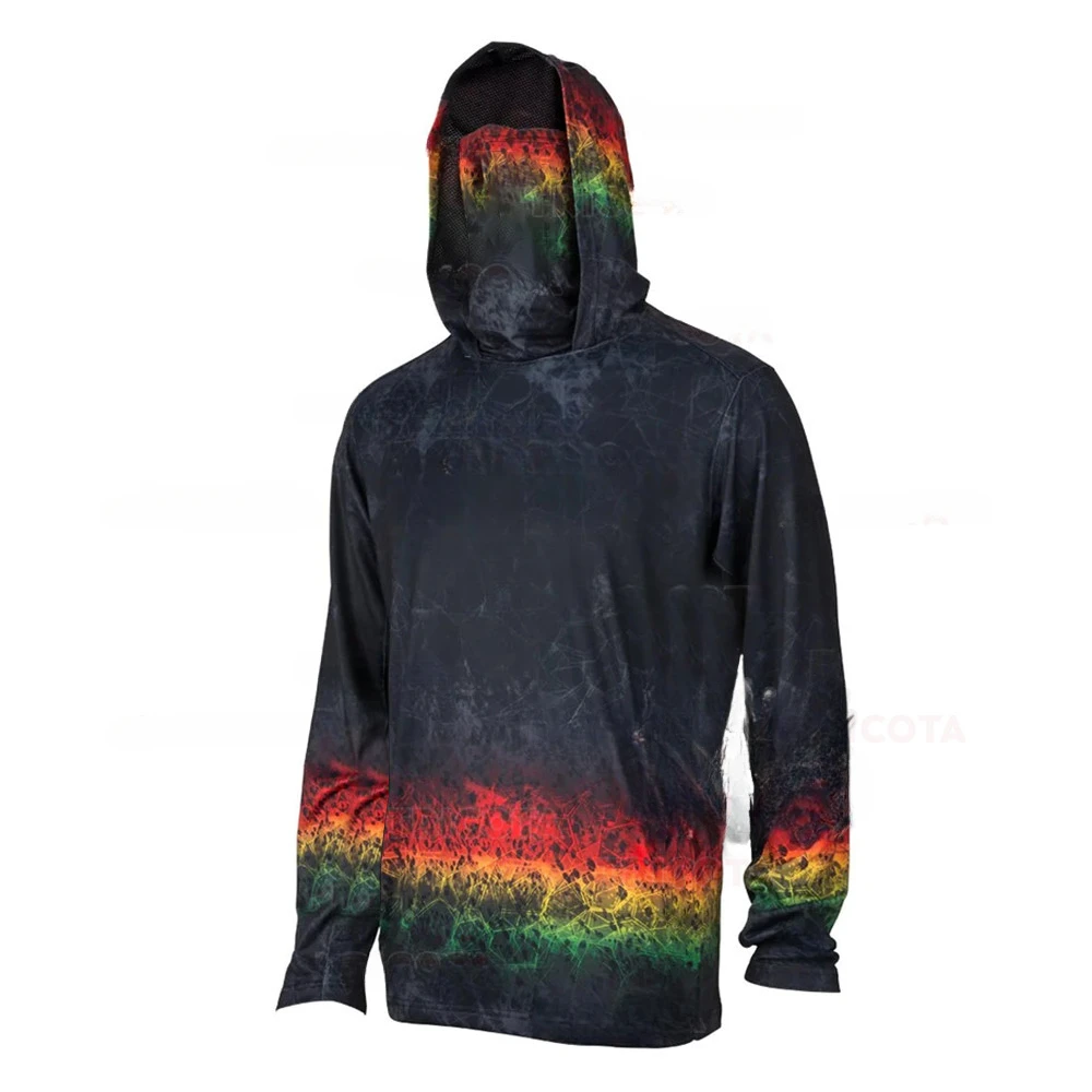 Fishing Shirt Uv Protection - Chemises de pêche à capuche pour