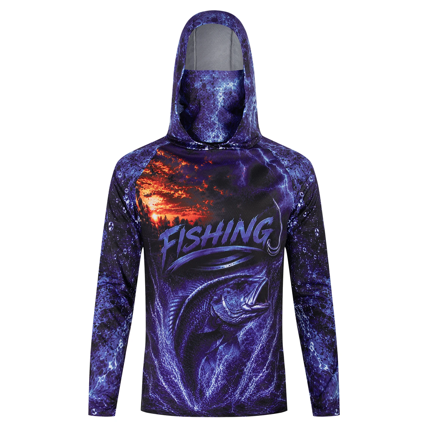 T-shirt de pêche à capuche pou - Fishing Shirt Uv Protection avis et prix