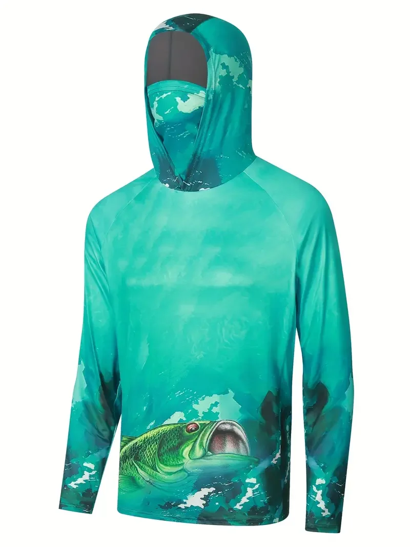 Chemise de pêche à capuche pou - Fishing Shirt Uv Protection avis et prix