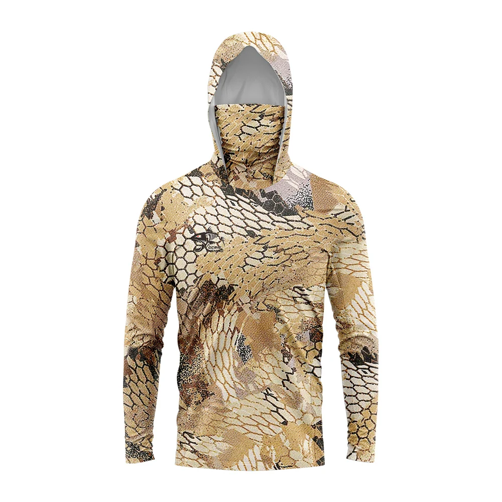 Chemise de pêche 3D à capuche, - Fishing Shirt Uv Protection avis et prix