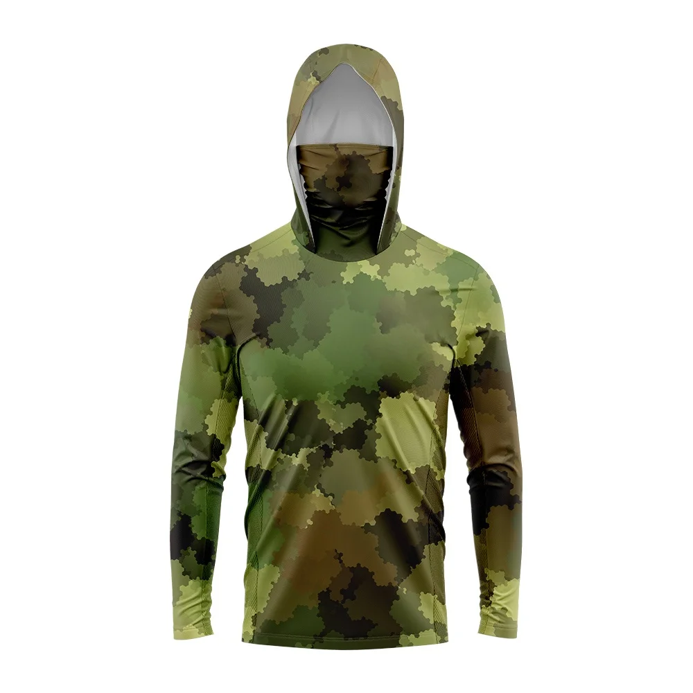 Chemise de pêche 3D à capuche, - Fishing Shirt Uv Protection avis et prix